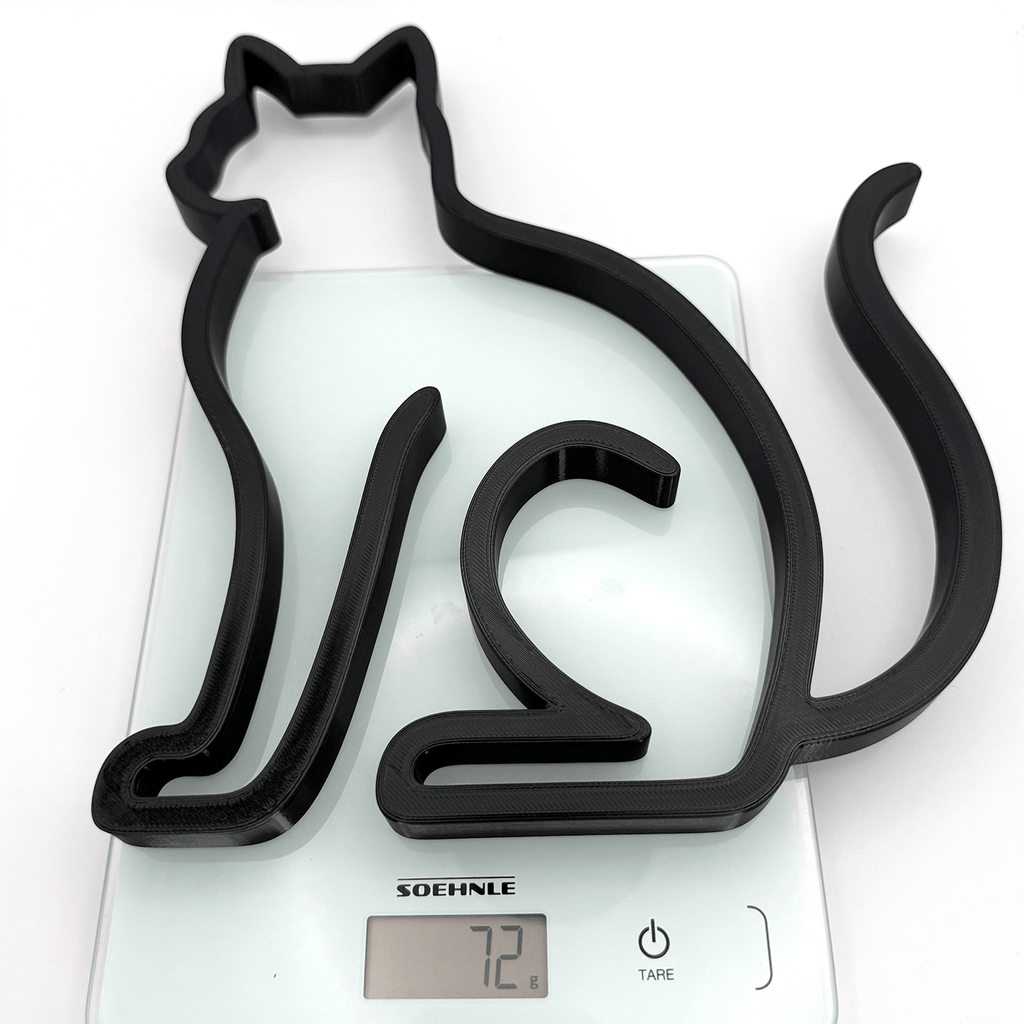 Minimalistische Katten Silhouet decoratie - 3dbende