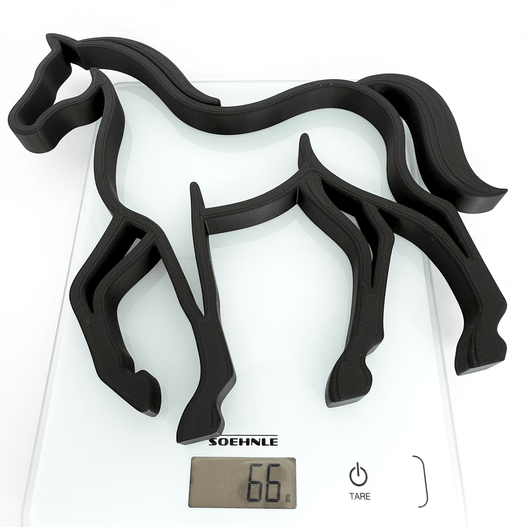 Minimalistische paard decoratie - 3dbende