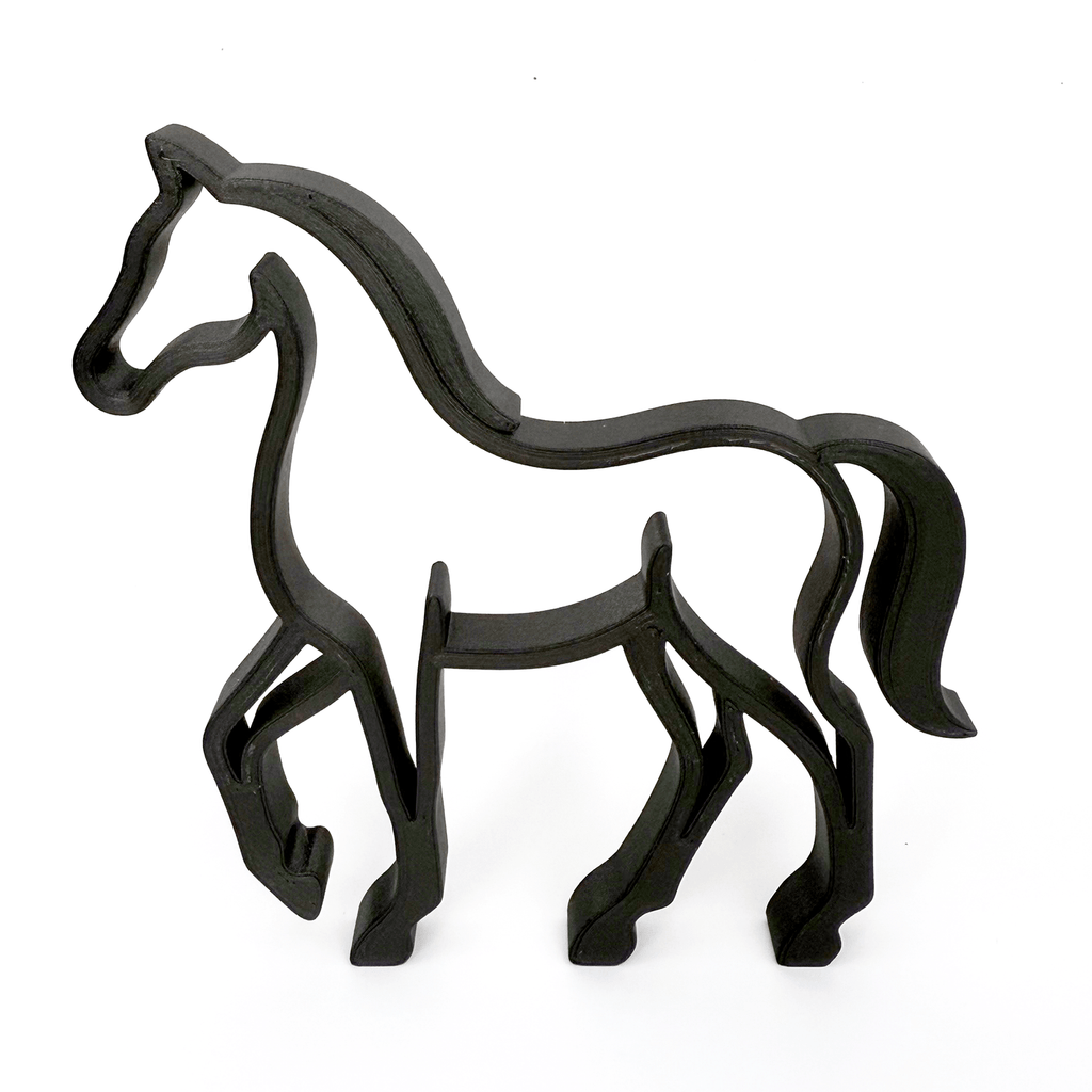 Minimalistische paard decoratie - 3dbende