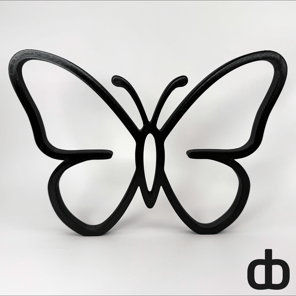 Minimalistische vlinder decoratie - 3dbende