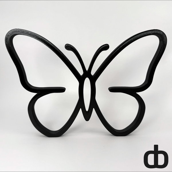 Minimalistische vlinder decoratie - 3dbende