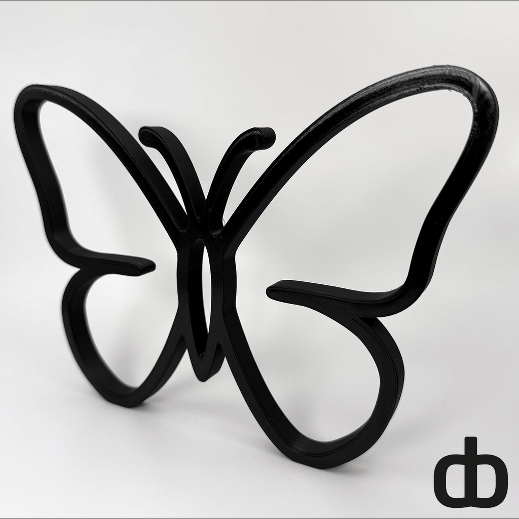 Minimalistische vlinder decoratie - 3dbende