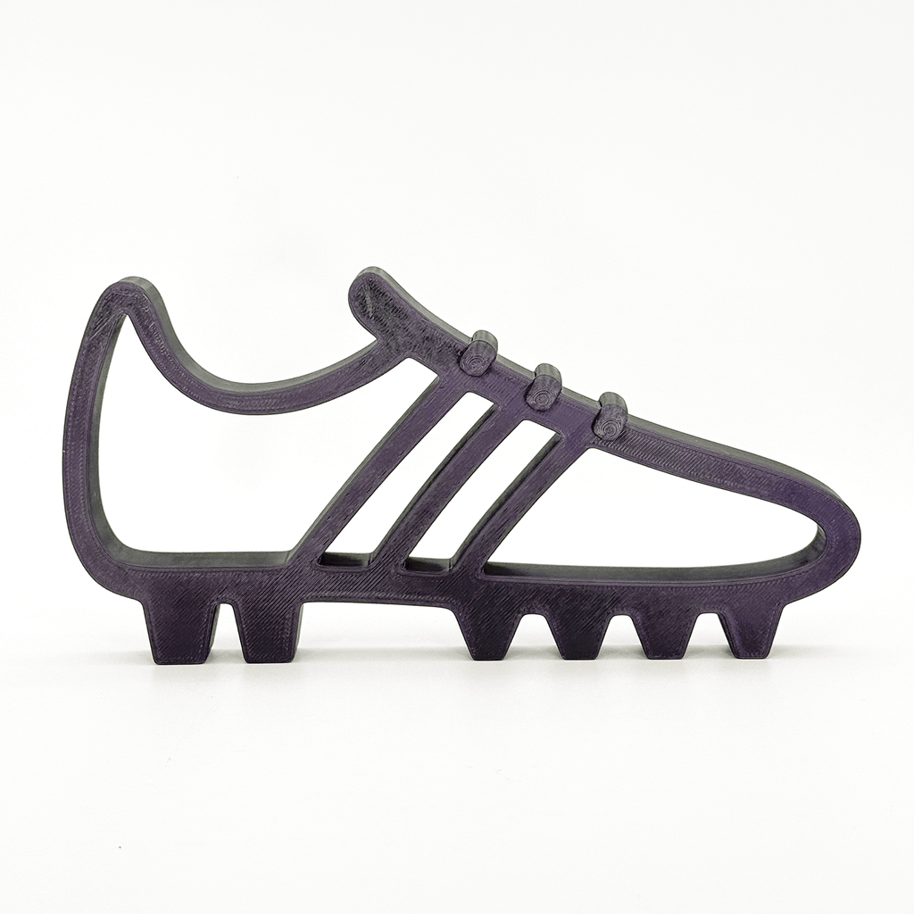 Minimalistische Voetbalschoen – Strakke sportdecoratie voor elke voetbalfan - 3dbende