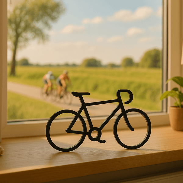 Modern Wielrenfiets decoratie - 3dbende