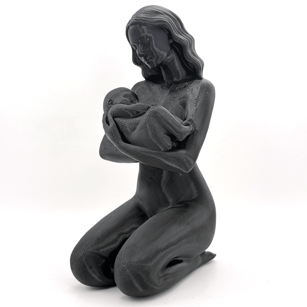 Moeder & Baby Beeldje – Moderne Decoratie vol Liefde - 3dbende