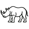 Neushoorn decoratie – kracht in eenvoud - 3dbende
