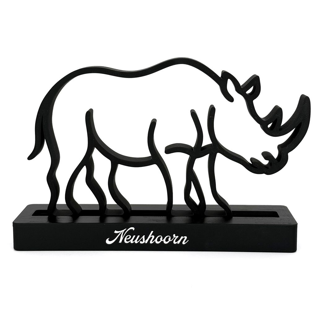Neushoorn decoratie – kracht in eenvoud - 3dbende