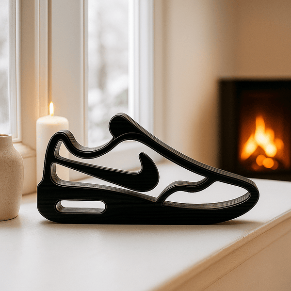 Nike Air Max decoratie – Minimalistische sneaker silhouette - 3dbende