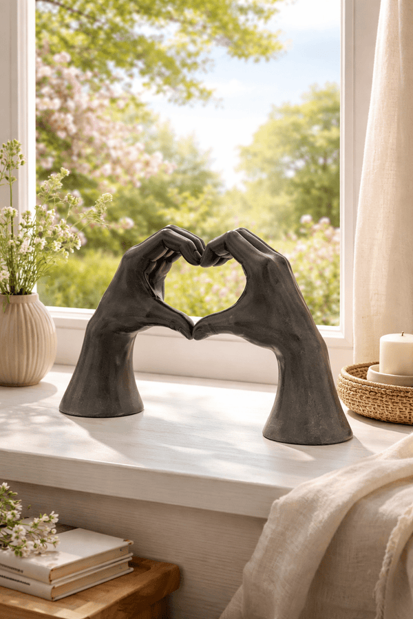 Open Handen Decoratie met Hart – Afscheid Cadeau voor Collega of Medewerker - 3dbende