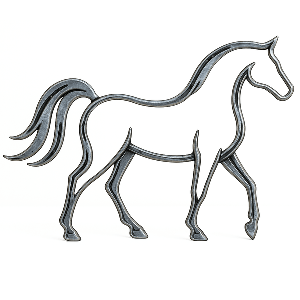Paard Decoratie – Minimalistisch Silhouet - 3dbende