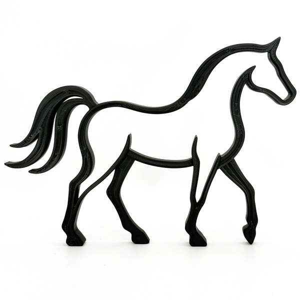 Paard Decoratie – Minimalistisch Silhouet - 3dbende