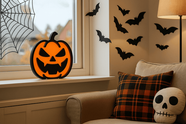 Pompoen Decoratie – Halloween Blikvanger - 3dbende