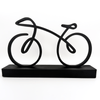 Racefiets Beeldje op Sokkel – Minimalistisch & Mat Zwart - 3dbende