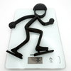Schaatser Man decoratie – minimalistisch Stickyman kunstwerk - 3dbende