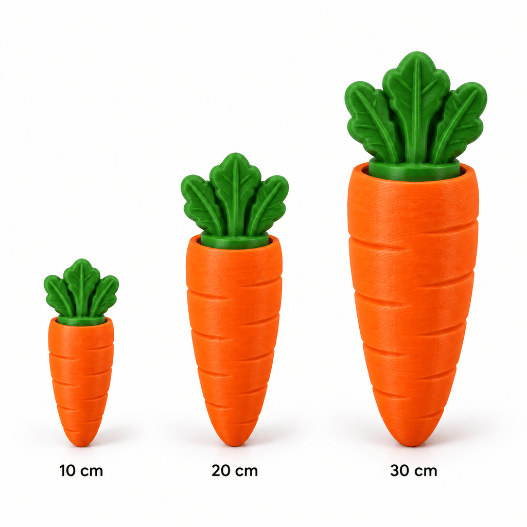 Sinterklaas wortel met geheime boodschap – 3D-geprint schoencadeau - 3dbende
