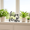 Speelse Jack Russell decoratie - 3dbende