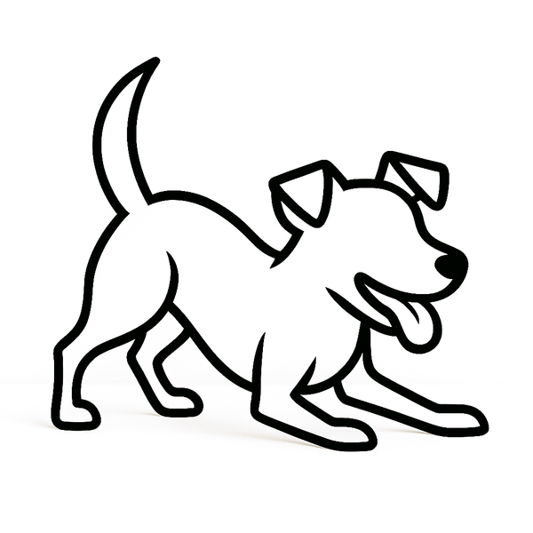 Speelse Jack Russell decoratie - 3dbende