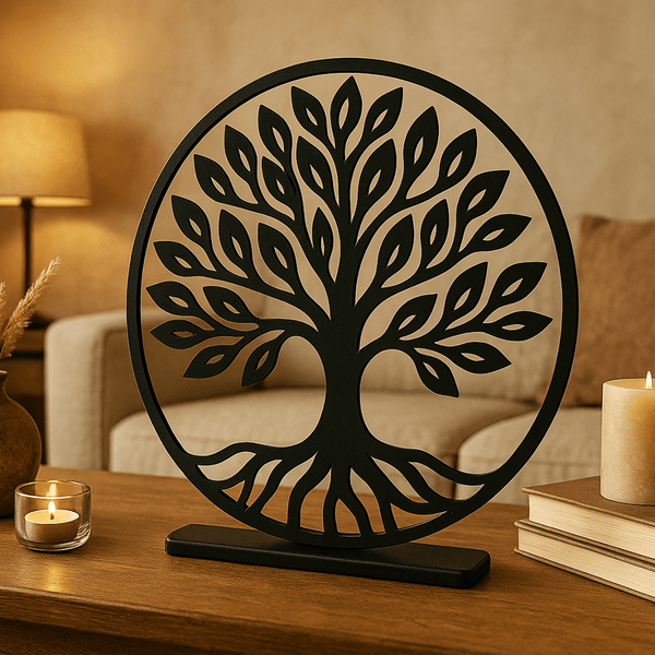 Staande decoratie levensboom/tree of life - 3dbende