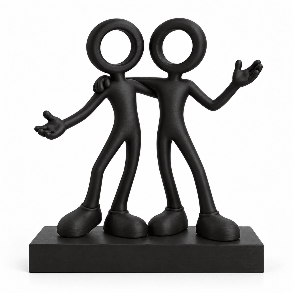 Sterrenbeeld Tweelingen met zwart voetstuk van 15 × 3 × 2 cm