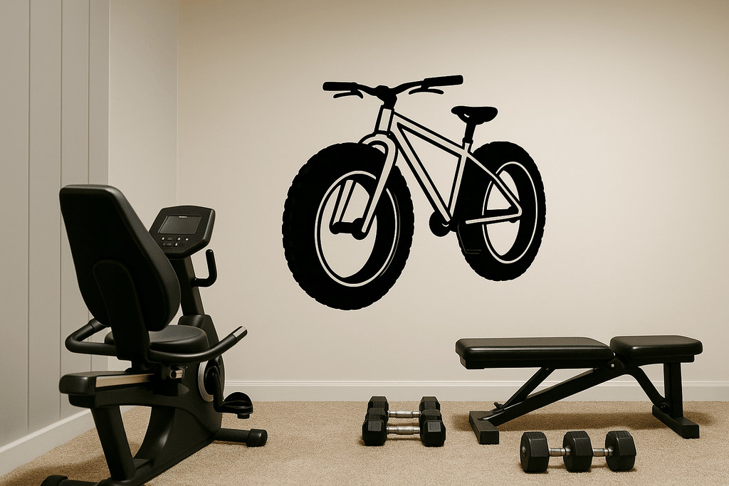 Sticker Fatbike – Mat of Glanzend Zwart (290 mm breed) - 3dbende