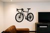 Sticker Racefiets – Mat of Glanzend Zwart (290 x 250 mm) - 3dbende
