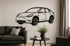 Sticker Tesla Model Y – Mat of Glanzend Zwart (300 x 150 mm) - 3dbende