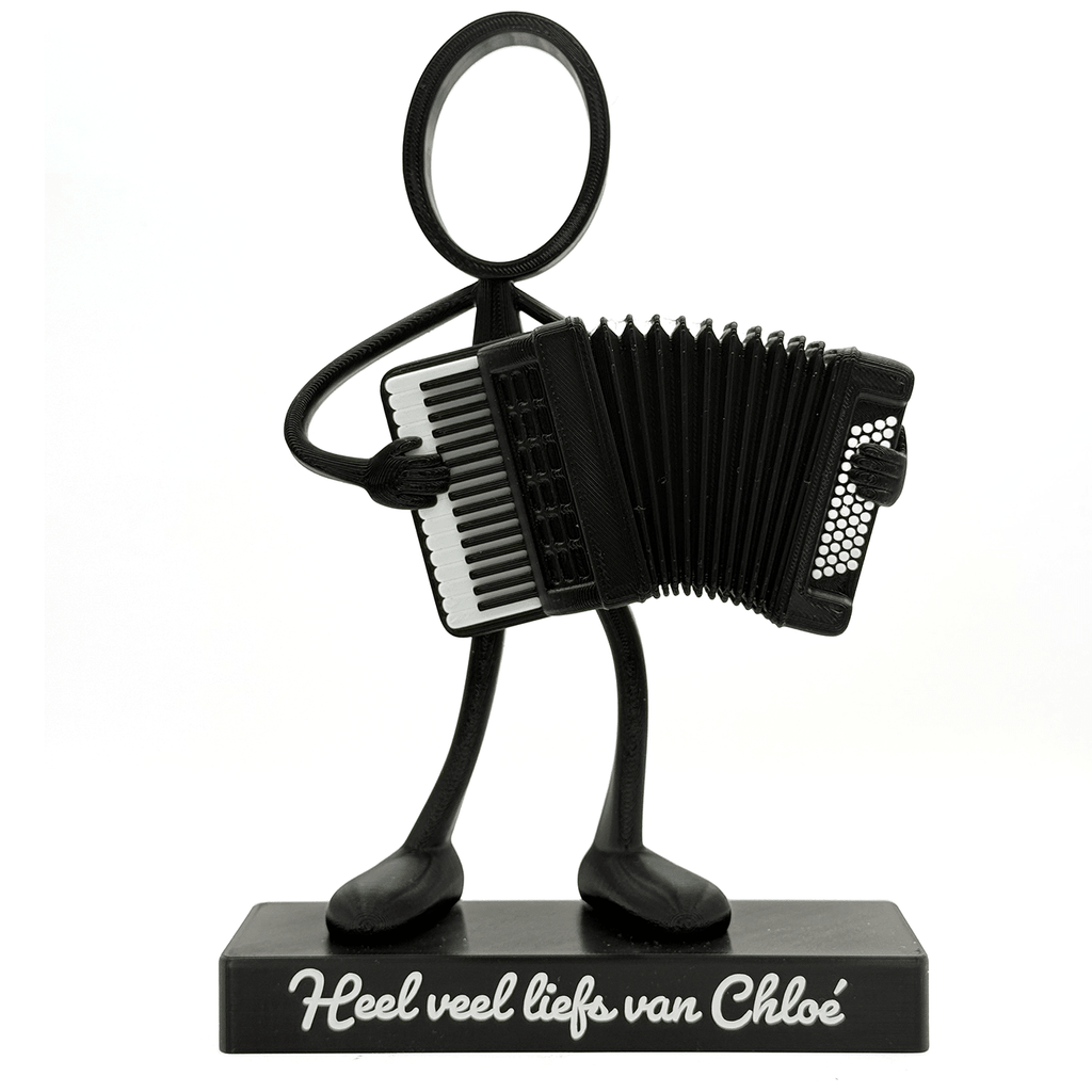 Stickyman Accordeon Speler - 3dbende