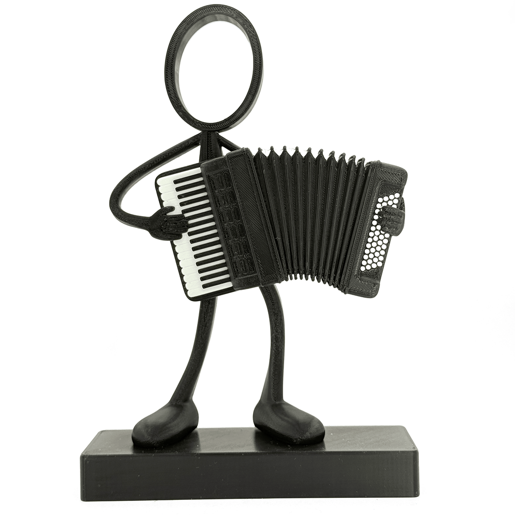 Stickyman Accordeon Speler - 3dbende