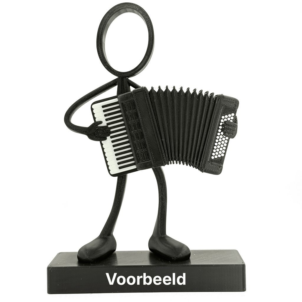 Stickyman Accordeon Speler - 3dbende