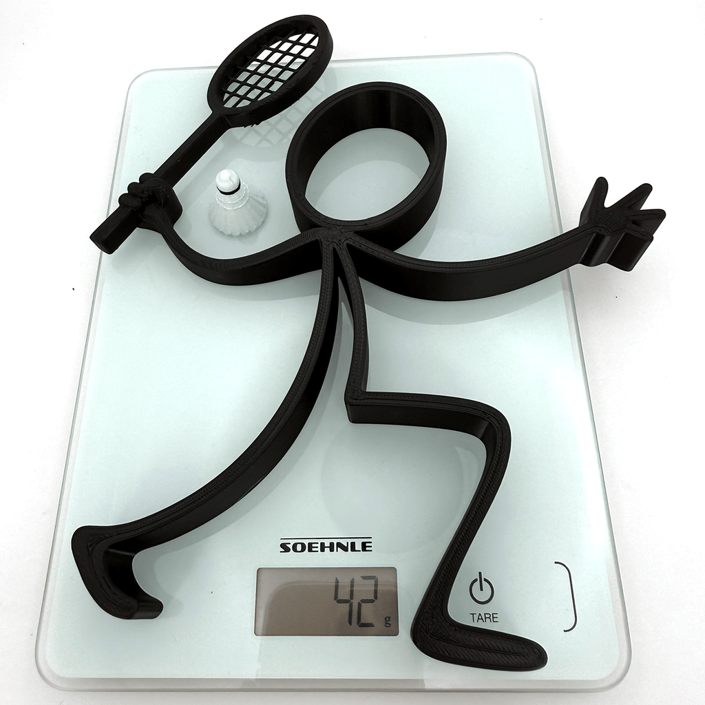 Stickyman Badmintonspeler - 3dbende