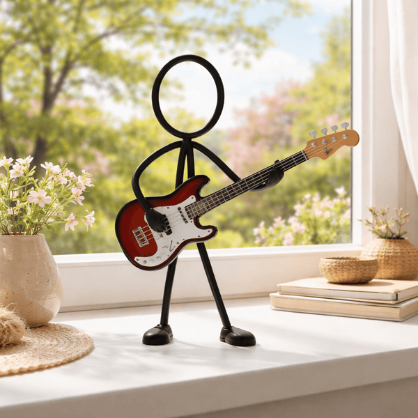 Stickyman Bassist met Basgitaar - 3dbende
