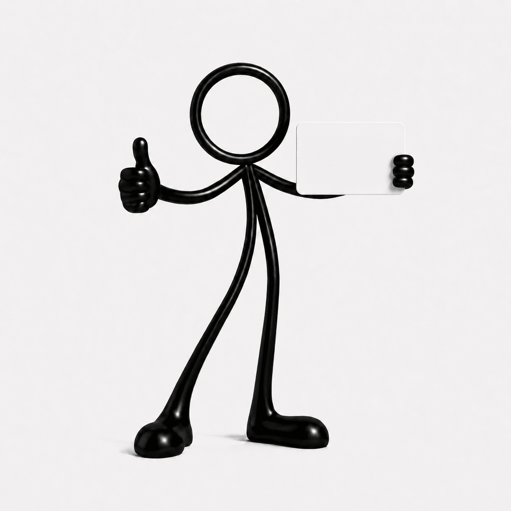 Stickyman Bedankt – Persoonlijk bedankje - 3dbende