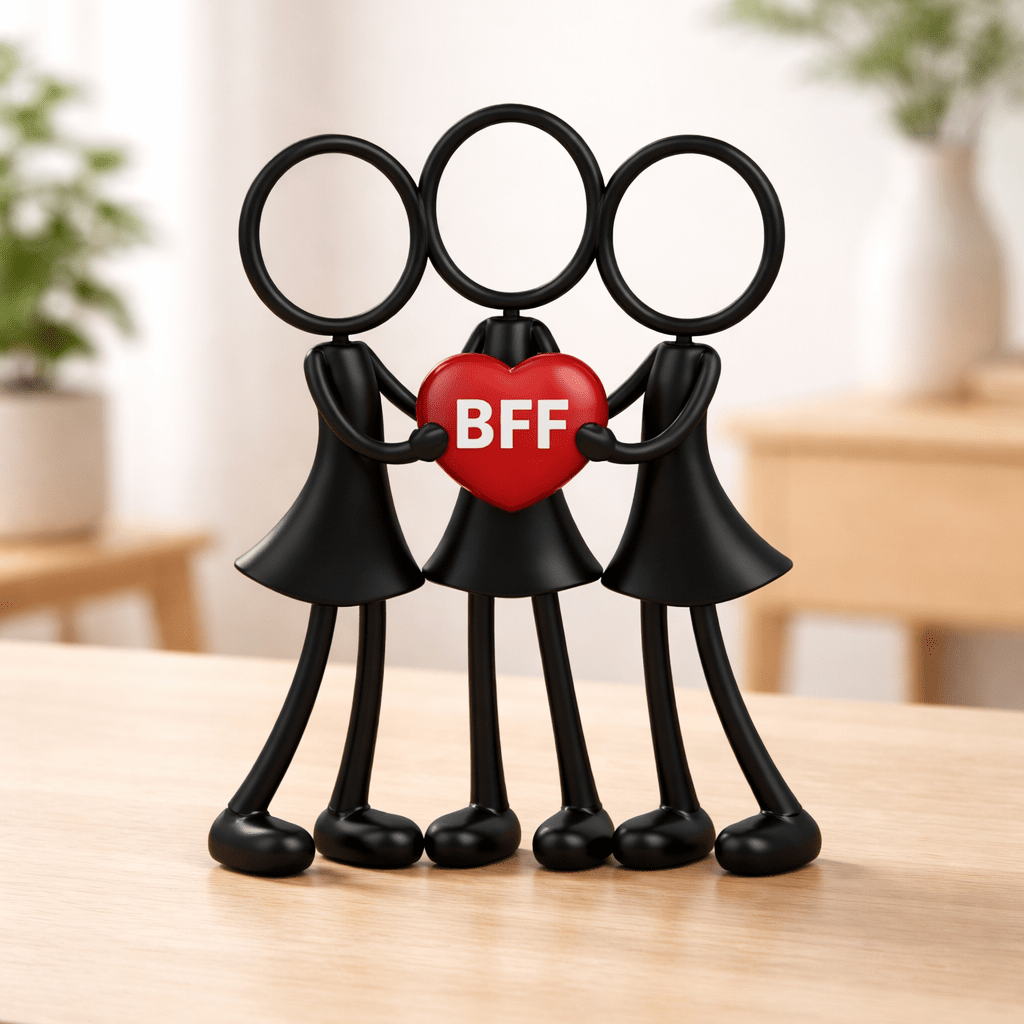 Stickyman BFF Trio (3 vriendinnen) - 3dbende