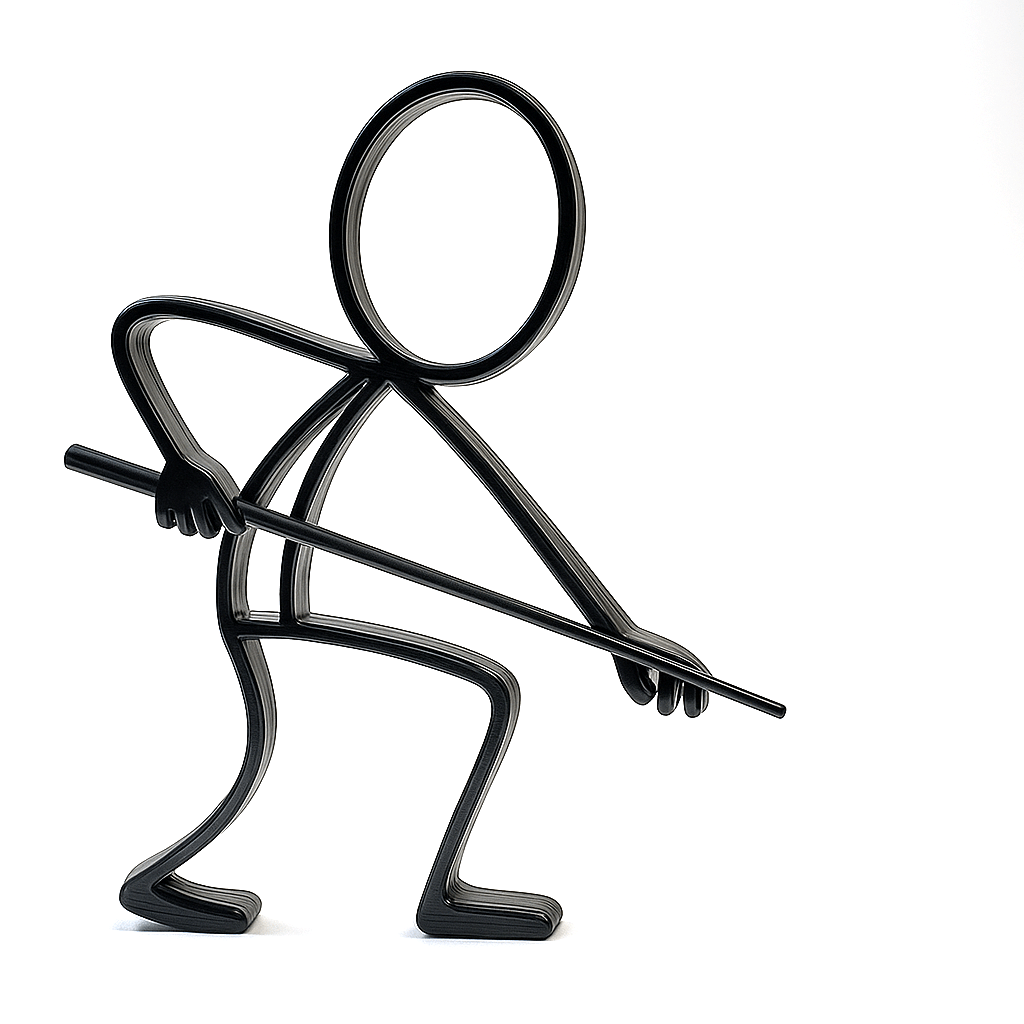 Stickyman Biljartspeler - 3dbende