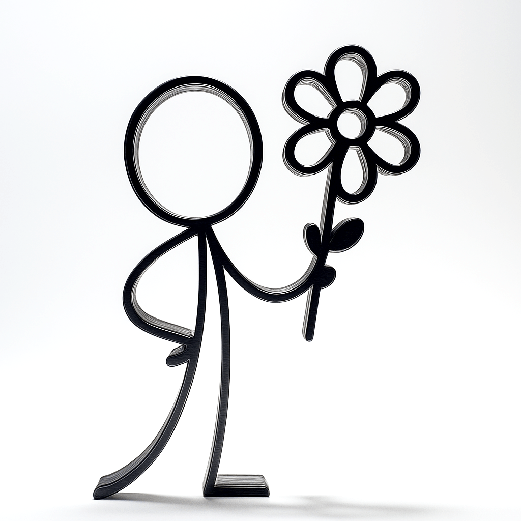 Stickyman Bloemist - 3dbende