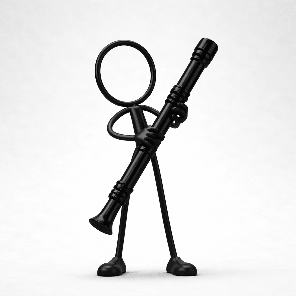 Stickyman Blokfluit Fluitist - 3dbende