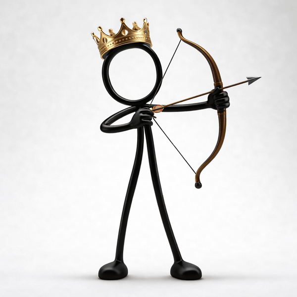 Stickyman Boogschutter – Koning van de Schietbaan - 3dbende