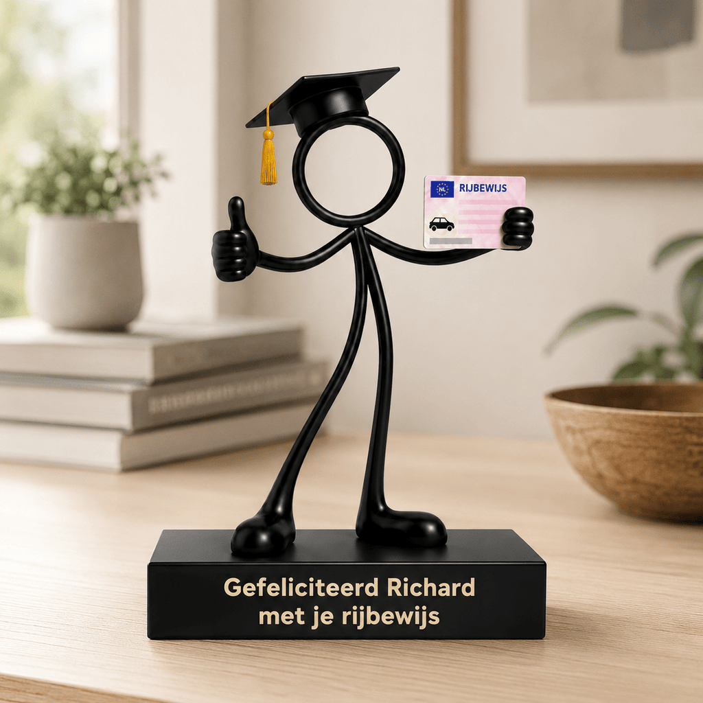 Stickyman cadeau rijbewijs gehaald - 3dbende