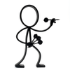 Stickyman Dartspeler - 3dbende