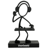 Stickyman DJ – Discjockey Muziekfiguur voor Muziekliefhebbers - 3dbende