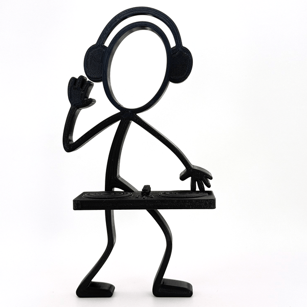 Stickyman DJ – Discjockey Muziekfiguur voor Muziekliefhebbers - 3dbende