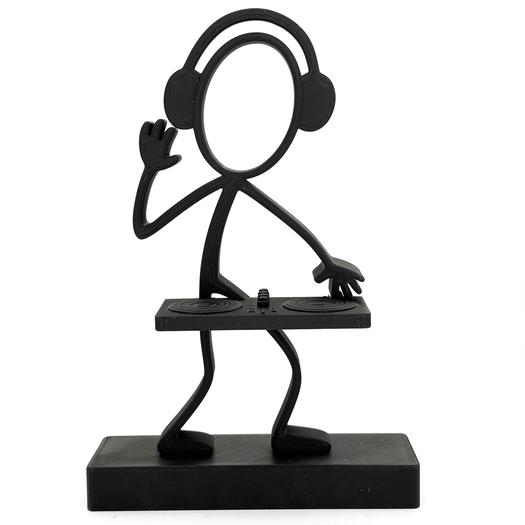 Stickyman DJ – Discjockey Muziekfiguur voor Muziekliefhebbers - 3dbende