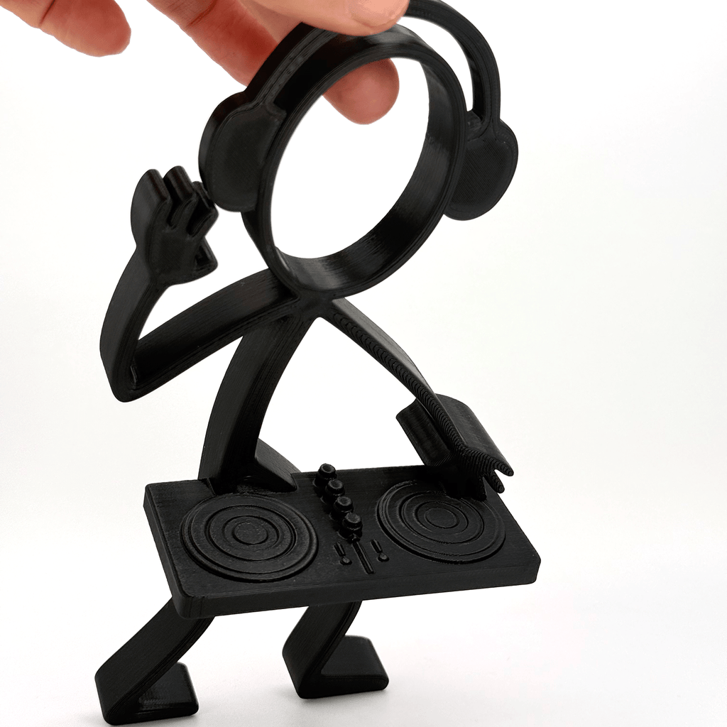 Stickyman DJ – Discjockey Muziekfiguur voor Muziekliefhebbers - 3dbende