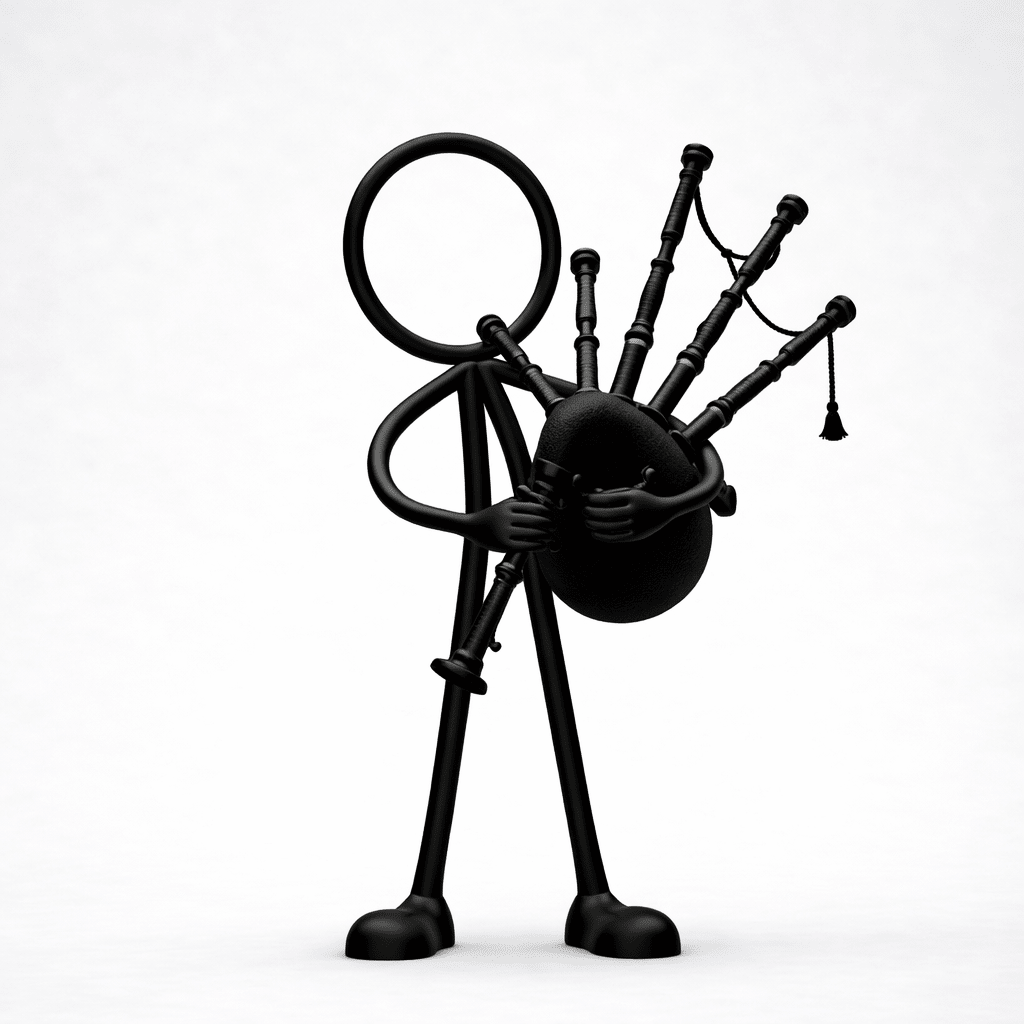 Stickyman Doedelzakspeler - 3dbende