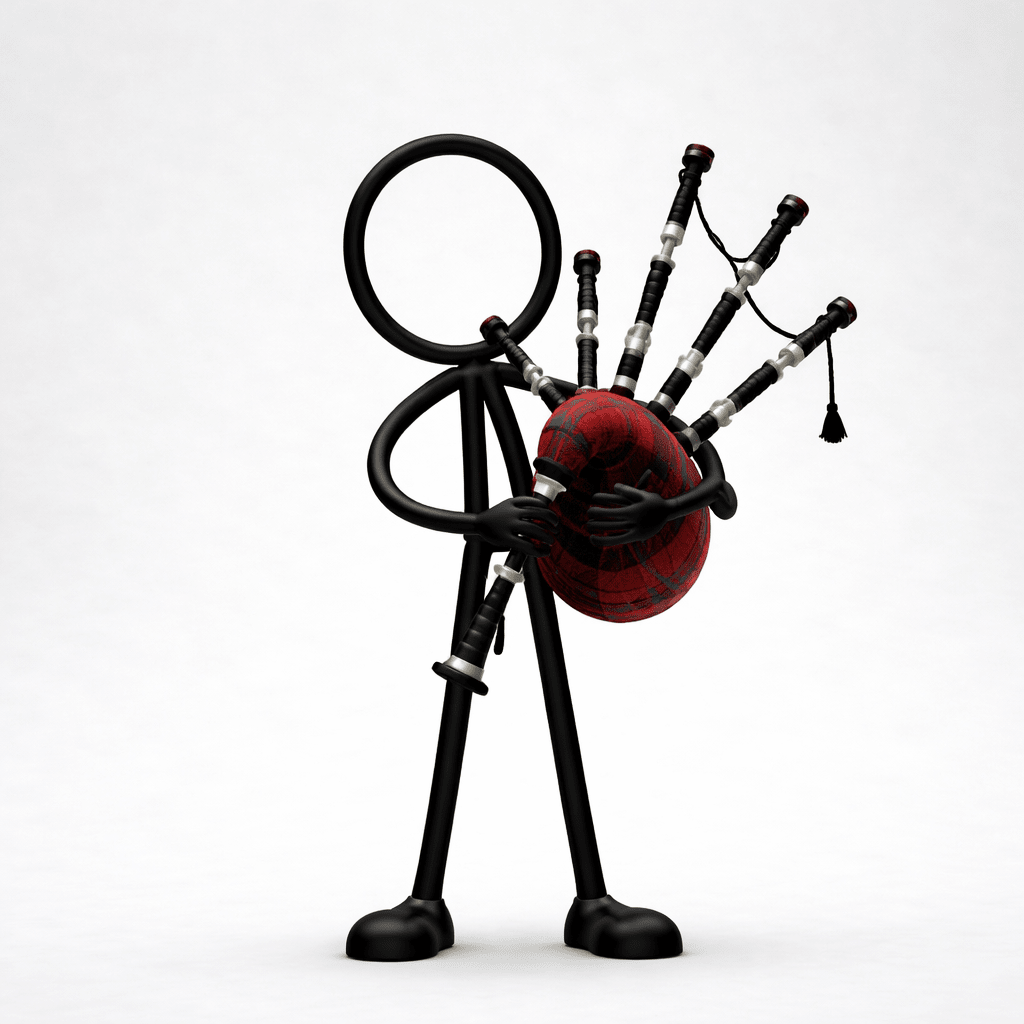 Stickyman Doedelzakspeler - 3dbende