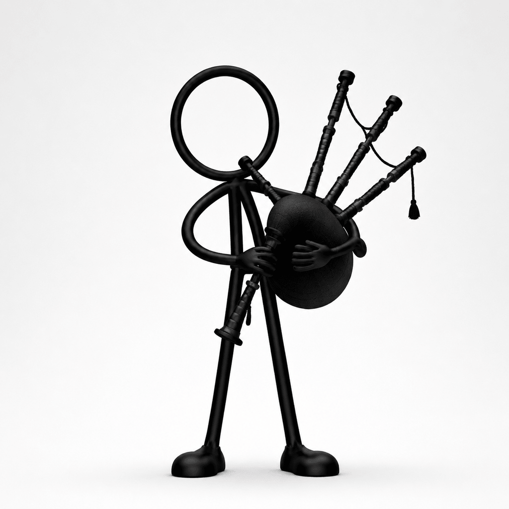 Stickyman Doedelzakspeler - 3dbende