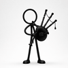 Stickyman Doedelzakspeler - 3dbende