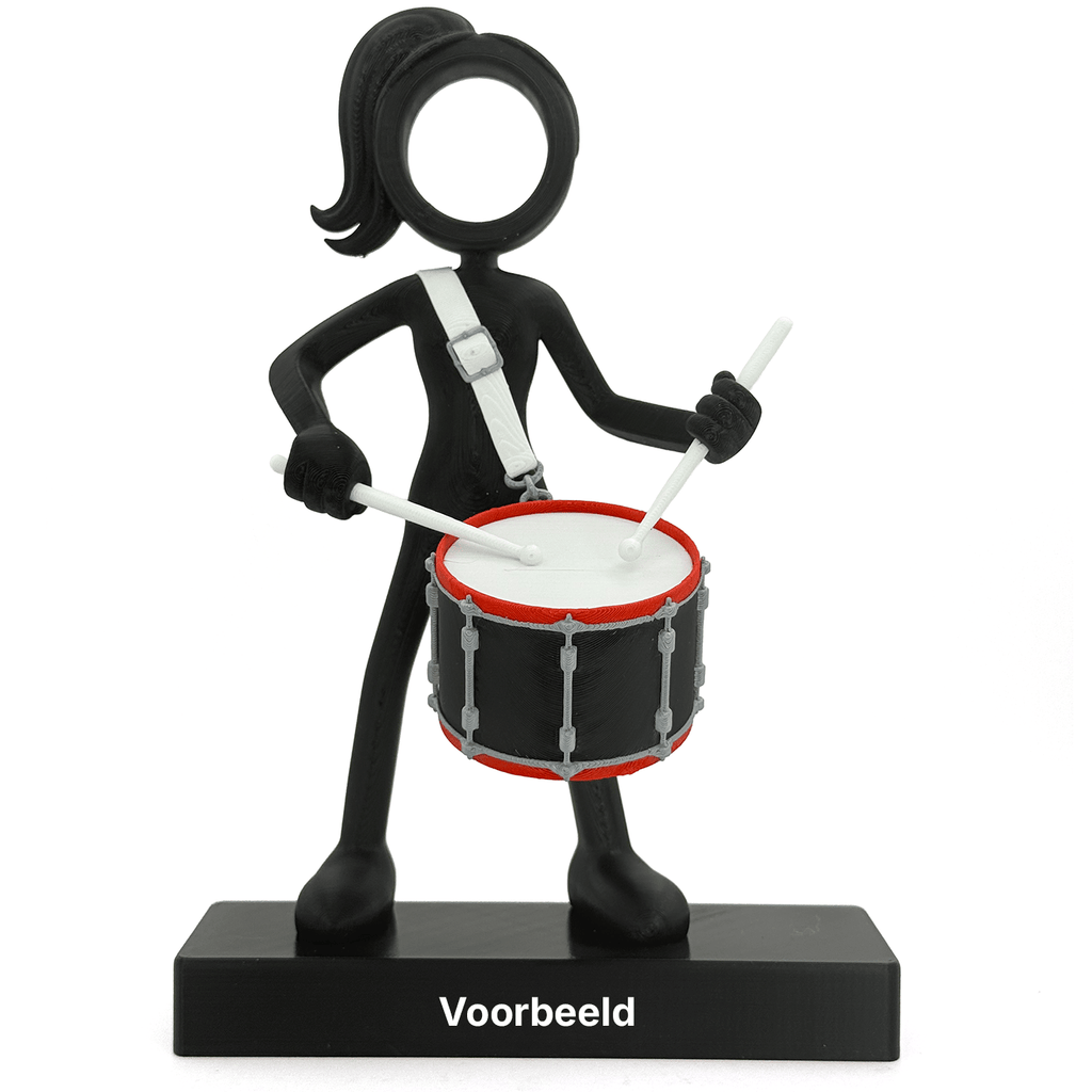 Stickyman Drum Snare Vrouw - 3dbende