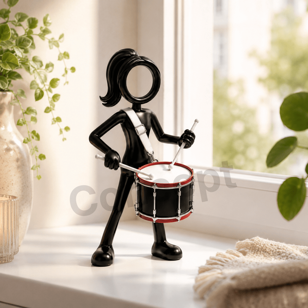 Stickyman Drum Snare Vrouw - 3dbende