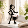 Stickyman Drum Snare Vrouw - 3dbende